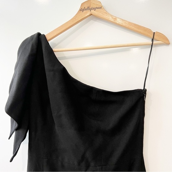 NWT Dress the Population Tiffany One-Shoulder Midi Dress - Picture 7 of 15